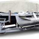 Budge P-300-2 300 Denier Pontoon Cover Gray 20' - 24' Long (Beam Width Up to 110") Lightweight, Waterproof, UV Resistant