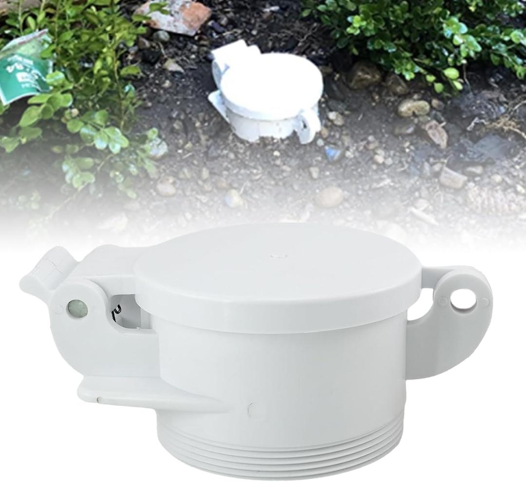 RULLINE 4" Sewer Cap Compatible with RV Sites Campground RV Sewer Cover Male Sewer Adapter Sewer Cleanout Cap