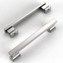 Amerdeco 6 Pack Brushed Satin Nickel Cabinet Pulls 5 Inch(128mm) Hole Centers Kitchen Cabinet Handles Cabinet Hardware Kitchen Handles for Cabinets Cupboard Handles Drawer Pulls