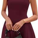 PRETTYGARDEN Summer Dresses for Women 2026 Elegant Classy Spring A Line Business Casual Work Graduation Cocktail Short Dress (Red, XS)