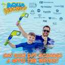 Fun Mini Hockey Sticks Game - Play at the Pool & Beach or in Home - For Kids & Adults All Ages - Use The Floating Soft Paddles to Shoot the Water Skipping Balls - Comes With 2 Sticks & 2 Balls