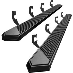 YITAMOTOR 6 Inches Running Boards Compatible with Chevy Silverado/GMC Sierra 2007-2018 1500 Crew Cab, 2007-2019 2500HD 3500HD Crew Cab, Side Steps Nerf Bar Rails, Black