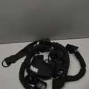 Pull Up Assistance Bands - 4 Heavy Duty Pull Up Bands with Adjustable Strap and Foot Rest - Stackable Pull Up Assist Band Set for Pull Up Bar - Resistance Bands for Pull Ups Chin Ups Strength Training (Black)