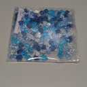 DomeStar 150PCS Assorted Blue Fake Ice Rocks Vase Fillers, Aquarium Gravels Small Stones for Fish Tanks Decorations Home Table Scatter