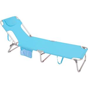 Beach Lounge Chair, Aluminum Tanning Chair with Face Hole, Foldable Lounge Chair Outdoor, Sun Tanning Chair with Backpack Straps for Outdoor/Picnic/Lawn