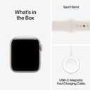 Apple Watch SE 3 [GPS 40mm] Smartwatch with Starlight Aluminum Case with Starlight Sport Band - S/M. Fitness and Sleep Trackers, Heart Rate Monitor, Always-On Display, Water Resistant