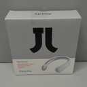 JISULIFE Portable Neck Fan, Hands-Free Bladeless, 5 Speeds, 4000 mAh Battery Operated Wearable Personal Fan, Twistable, Rechargeable, Gift for Women Men-Grey