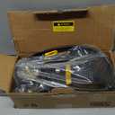 MEETLOCKS Double Cylinder Barrel Bike Foot Pump,160PSI Aluminum Body Floor Air Pump with Precisional Accurate Pressure Gauge Smart Valve Head for Presta Schrader & Deutschland Valve Bicycle Tire Pumps (Black)