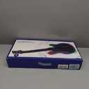 Lyvix Guitar Hero Controller for PS4/PS3/PC, Wireless Rechargeable Game Controller Compatible with Guitar Hero, Clone Hero, Rock Band, Fortnite Festival, with Replaceable Straps, RGB Light, Audio Jack (Black)