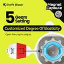 355S Magnetic 3x3 Speed Cube, 48 Magnets Classic Magic Cube Original Stickerless Fast Smooth Great Corner-Cutting Solving Puzzle Game Brain Toy for Kids and Adult