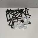 20 Pack Solid 4 Inch Center to Center Slim Square Bar Drawer Handles - Black Drawer Pulls Matte Black Cabinet Pulls for Kitchen Cabinet Hardware