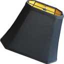 Lampshade Linen Lamp Shade (68)" Top x (914)" Bottom x 10.5" High (Spider) Medium Black Rectangle Lamp Shades for Table Lamp, Bedside and Floor Lamp Handcrafted Natural Linen Lampshades Replacement