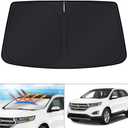 KUST Custom Fit Windshield Sun Shade for 2015-2024 Ford Edge SUV Sunshade Window Sun Visor Protector Foldable Blocks UV Rays Keep Your Car Cooler (Sunshade for 2015-Present Ford Edge)