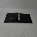 MUDOR Premium Choral Muisc Folder, PU Choir Folder with Hand Strap and Internal Retention Strap,3 Ring Black Choir Binder for Musician, Singer, Stage Performance