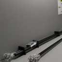 EXCLUSIVE HOME Torch 1" Curtain Rod and Coordinating Finial Set, Matte Bronze, Adjustable 66"-120"