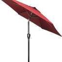 Simple Deluxe 9' Patio Umbrella Outdoor Table Market Yard Umbrella with Push Button Tilt/Crank
