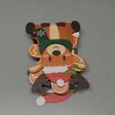 Motiskyy 6 Pcs Christmas Gift Card Holders Funny Christmas Wooden Money Holders for Cash Checks Xmas Money and Gift Card Sleeves Thank You Presents for Winter Holiday Merry Xmas Party Supplies