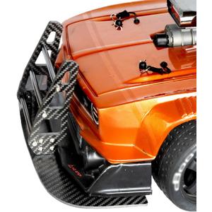 Front Bumper Bottom Plate Protective Bar Chassis Armor for ARRMA 6S 1/7 Infraction/Felony,Protective Front Bumper with mounting Screws,CF Front Splitter Upgrade Part Replace of ARA320520