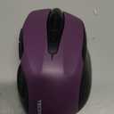 TECKNET Wireless Mouse, 2.4G Ergonomic Optical Mouse, Computer Mouse for Laptop, PC, Computer, Chromebook, Notebook, 6 Buttons, 24 Months Battery Life, 2600 DPI, 5 Adjustment Levels - Purple