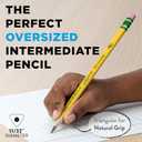 Ticonderoga Tri-Write Pencils, With Erasers, #2 Lead, Yellow, Pack Of 36