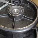 Pallet Jack/Truck FULL SET BLACK with Back Axle, Steering Wheels 7"x 2" Pair, Front Load Roller 3" x 3.75" Pair with Bearings ID 20mm Poly Tread Black With Entry Exit Roller and Protective Caps