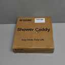 YASONIC Shower Caddy Corner, 3-Pack Adhesive Rustproof Stainless Steel Shower Shelves with Soap Holder, No Drilling Shower Organizer Corner for Dorm, Renters Bathroom, Black