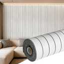 Peel and Stick 3D Wall Panel, Bright Gray, 15.7 x 118 in