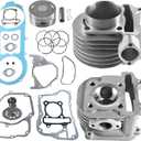 61mm Big Bore Cylinder Kit Upgrade GY6 150cc Engine to 170cc-180cc for 152QMI 157QMJ Engine Jog50-100 CN/CF250 moto other Chinese Scooter Moped ATV Go Kart Quad