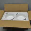 INSETLAN 20oz French Onion Soup Bowls with Handles, Set of 4 Ceramic Soup Crocks, Arch Design Ceramic Soup Bowls for Cheese,Chili, Beef Stew, Cereal, Pot Pies, Microwave & Oven Safe (Double-handled bowl)