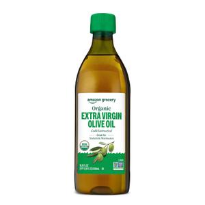 Amazon Grocery, Organic Extra Virgin Olive Oil, 16.9 Fl Oz (EXP 09/25/26)