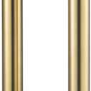 TOGU TG-6012 18 inches Solid Standoffs Heavy-Duty Commercial Grade-304 Stainless Steel Push Pull Door Handle/Barn Door Pull Handle/Glass Pulls, Satin Gold Finish
