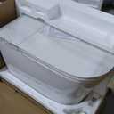Smart Toilet with Bidet Built in, Electric Bidet Toilet with Auto Lid Opening, Bidet with Heated Seat, Warm Water & Dryer, Auto Flushing, Night Light, Elongated