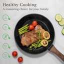 EWFEN 25 Pcs Pots and Pans Set, Nonstick Ceramic Cookware Sets, Healthy Non-Toxic, Large Capacity, Induction Compatible, Cooking Set with Frying Pans & Saucepans, PFAS/PTFE/PFOA Free, Classic Black, 25 Pieces