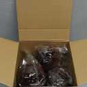 Suzile 18 Pcs Velvet Christmas Tree Ornaments Flocked Christmas Ball Decorations Xmas Balls Holiday Hanging Ornaments for Xmas Tree Wreath Garland Holiday Fireplace Decoration (Dark Brown)