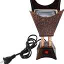 Holibanna Electric Incense Burner Plug-in Arabic Style Metal Bakhoor Burner 3.86 Inch Aromatic for Home Office Dining Table D Cor, Bronze 3.86"L x 3.86"W x 3.86"Th