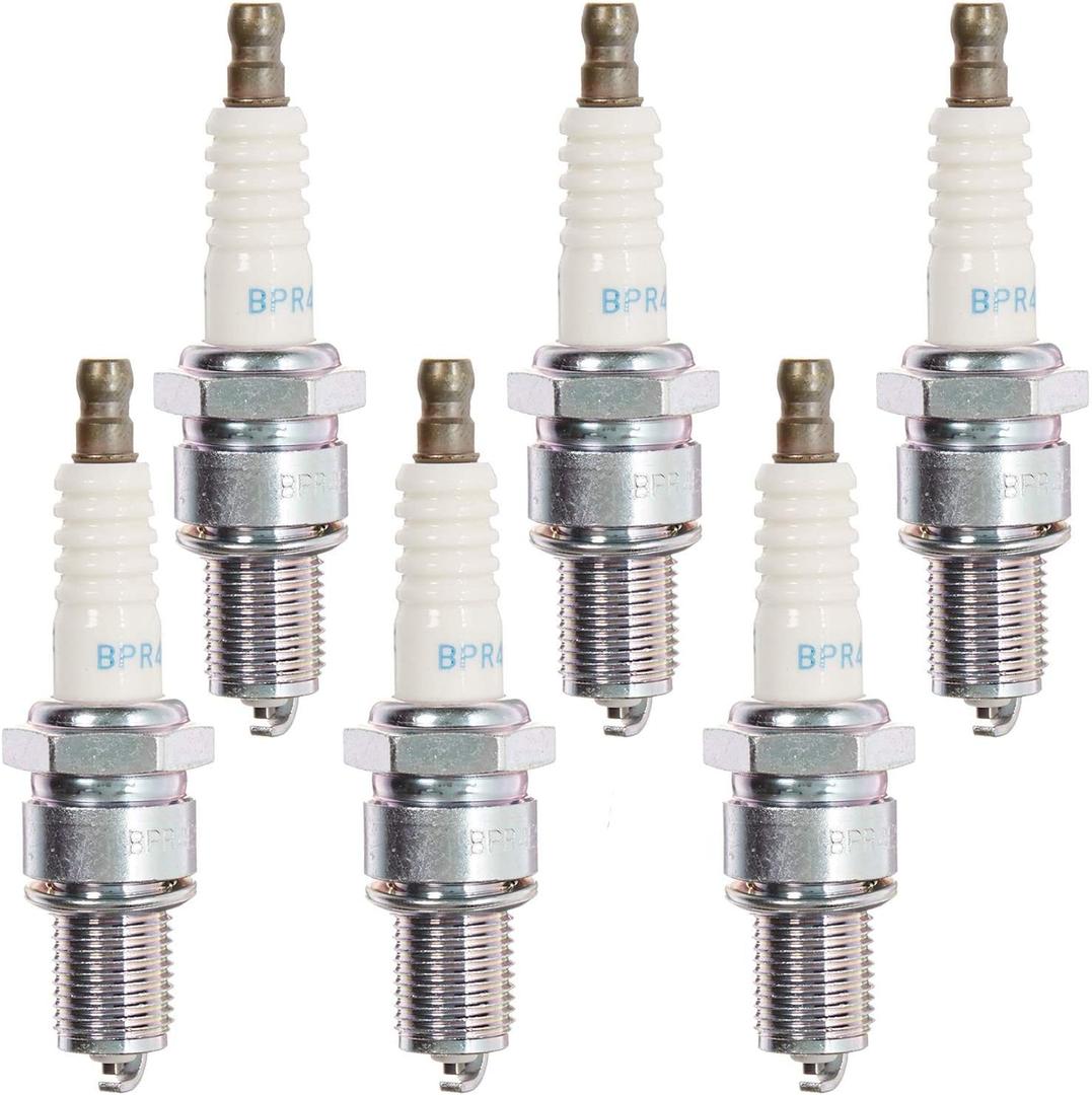 NGK (6578) BPR4ES SOLID Standard Spark Plug, Pack of 6