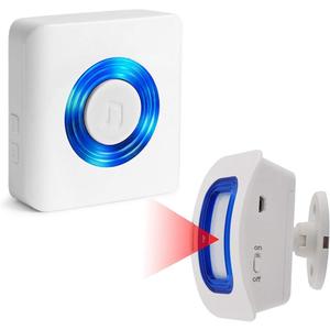 EverNary Wireless Caregiver Pager Motion Sensor Alarm Indoor Room Bed Alarms and Fall Prevention for Home/Elderly/Dementia and Kids (1 Plug-in Receiver and 1 Motion Sensor)