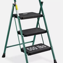 HBTower 3 Step Ladder, Folding Step Stool with Wide Assorted Sizes , Colors