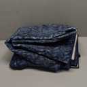 Eleisa Modern Vintage 5x7 Herringbone Chevron Area Rug for Living Room, Blue, Non-Slip Stain Resistant Washable Rug, Farmhouse Home Decor Carpet for Bedroom, Kitchen, Dining Room