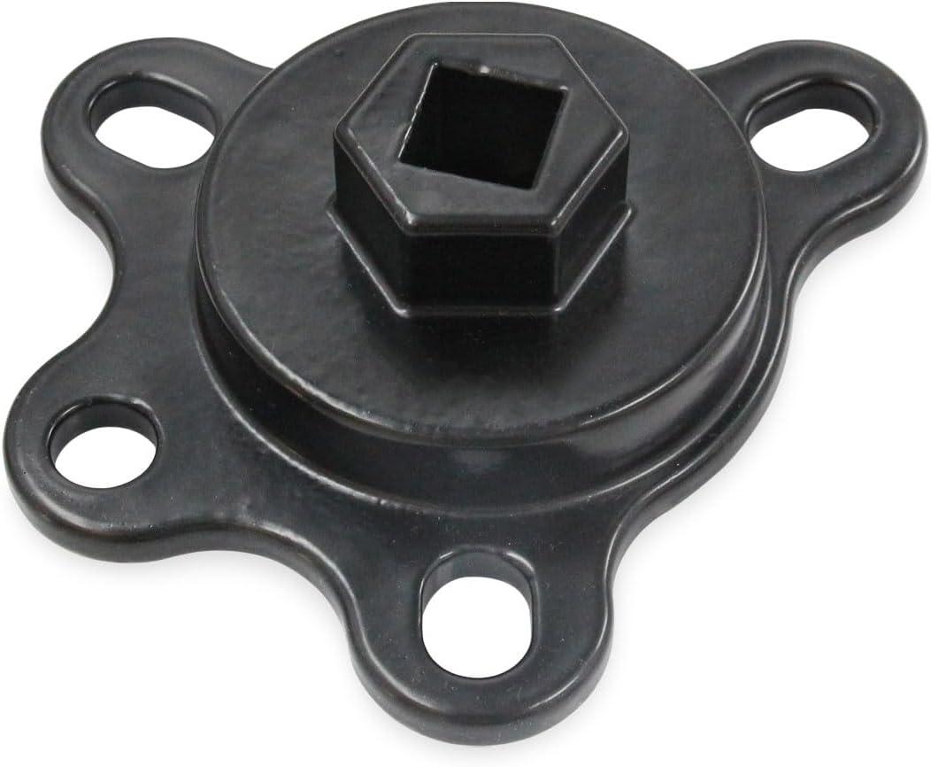 LVOUP Crankshaft Turning Tool Engine Rotation Adapter Tool Compatible for Chevy or Ford V8 Engines Black