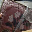 Large Framed Abstract Floral Wall Art, Vintage Muted Blush Flower Canvas, 32"LX16"W