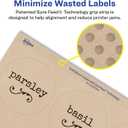 Avery Kraft Brown Round Labels with Sure Feed Technology, 2.5" Diameter, Print to The Edge, Laser/Inkjet Printable Labels, 225 Total (22808) (2.5 inch (Pack of 1))