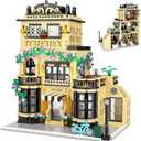 City Coffee Shop Building Blocks Set Compatible with Lego City House, Architecture Modular Building ThreeStory House Building Blocks for Adults (1443pcs)