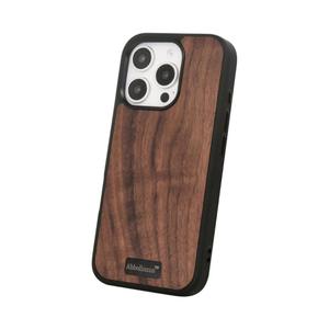 for iPhone 16 Pro Magnetic Wood Case. Unique & Classy Shockproof Protective Cover. Compatible with MagSafe Magnetic Charging. (Walnut Wood, iPhone 16 Pro(6.3"))