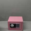 PATRON Safe Box with Digital Electronic Security Keypad Mini Small Safe,Money Safe,Wall or Cabinet Safe for Home Office Travel Business Use, 0.236 Cubic Feet, Pink