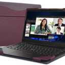 Laptop Cover for Lenovo ThinkPad X1 Carbon Gen 9 ThinkPad X1 Carbon Gen12/10/11/ X1 Yoga gen 6/7/8 case 2023 All-Inclusive Drop-Proof Case 14" PU Leather Inner Pocket Cover (Wine red)
