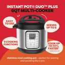 Instant Pot Duo Plus 9-in-1 Multicooker, Pressure Cooker, Slow Cook, Rice Maker, Steamer, Saut, Yogurt, Warmer & Sterilizer, Includes App with Over 800 Recipes, Stainless Steel, 6 Quarts