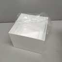 PecMuikee Buffet Risers, Food Risers for Buffet Table, Display Stand Shelf for Catering Dessert Collectibles Jewelry Figures Show, Acrylic Cube Display Nesting Risers with Hollow Bottoms 6PCS