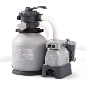 Intex Krystal Clear Sand Filter Pump for Above Ground Pools, 12-inch, 110-120V with GFCI