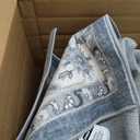 4x10 Washable Hallway Runner Rug: Oriental Extra Wide Ultra Soft Runners for Living Room Bedroom Stain Resistant Low Pile Carpet for Entryway Ktichen Thin Non Slip Bathroom Floor Mat(Grey,4x10)